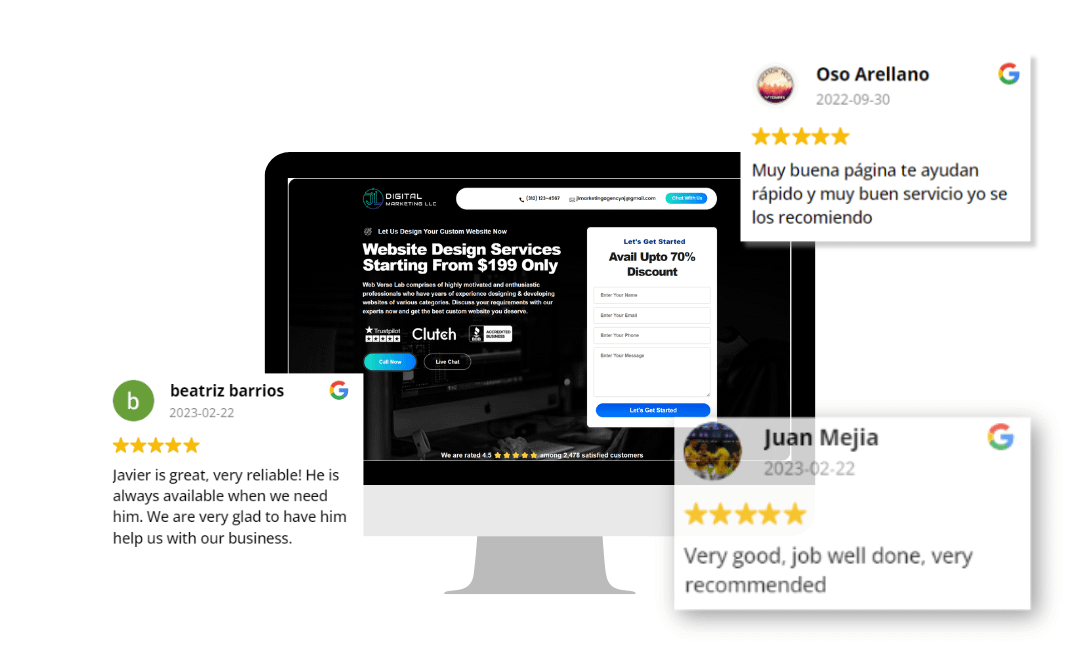 client review image Diseño de Página Web